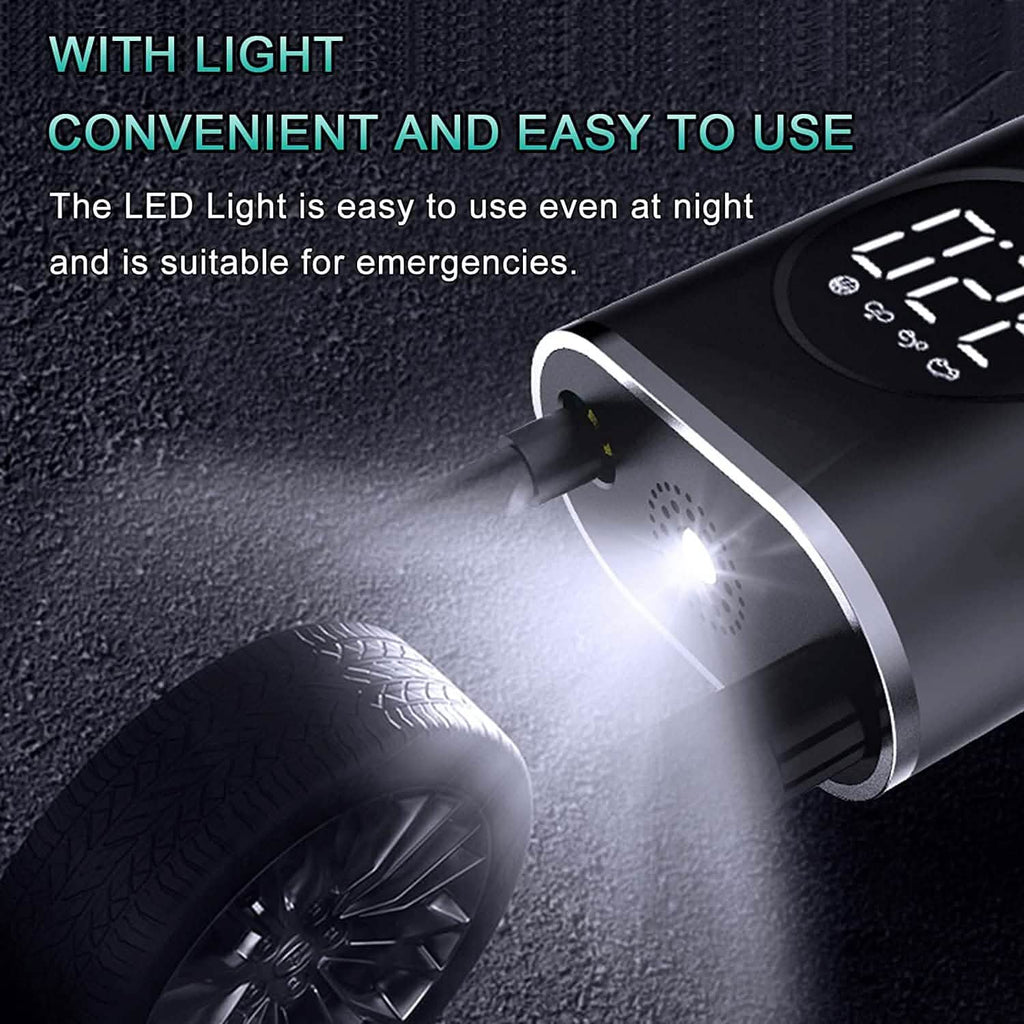 Cpplia Wireless Air Pump Digital Tire Pressure Detection LED Tire Inflator by DailySale