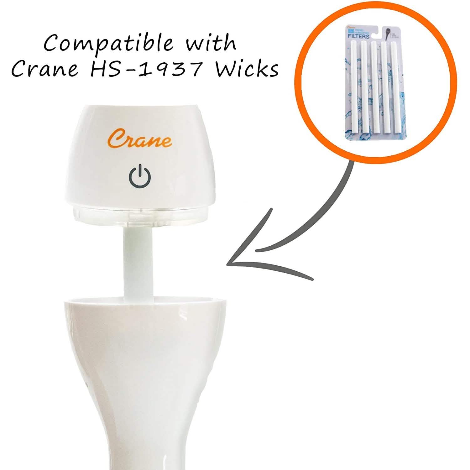 Crane USA INC EE-5950 Travel Ultrasonic Cool Mist Humidifier by DailySale