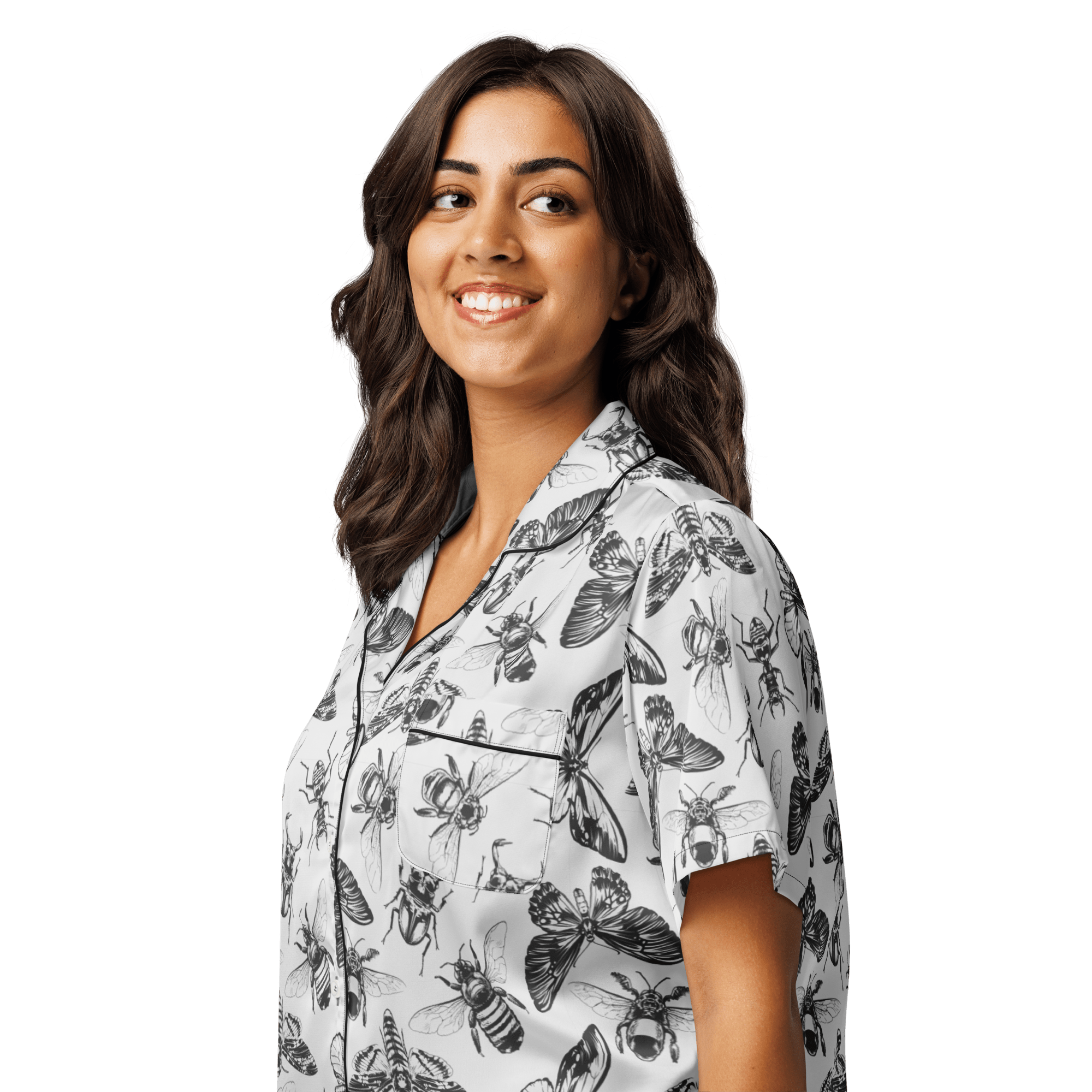 Crawly Couture Silky Pajama Top by Goth Cloth Co.