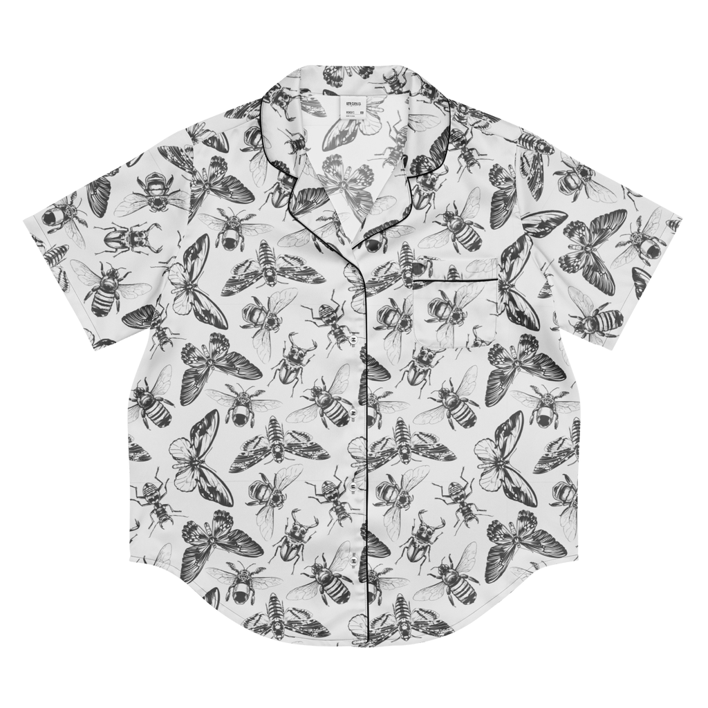 Crawly Couture Silky Pajama Top by Goth Cloth Co.