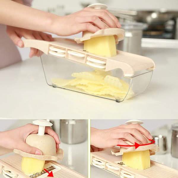 Creative Mandoline Slicer Vegetable Cutter with Stainless Steel Blade by DailySale