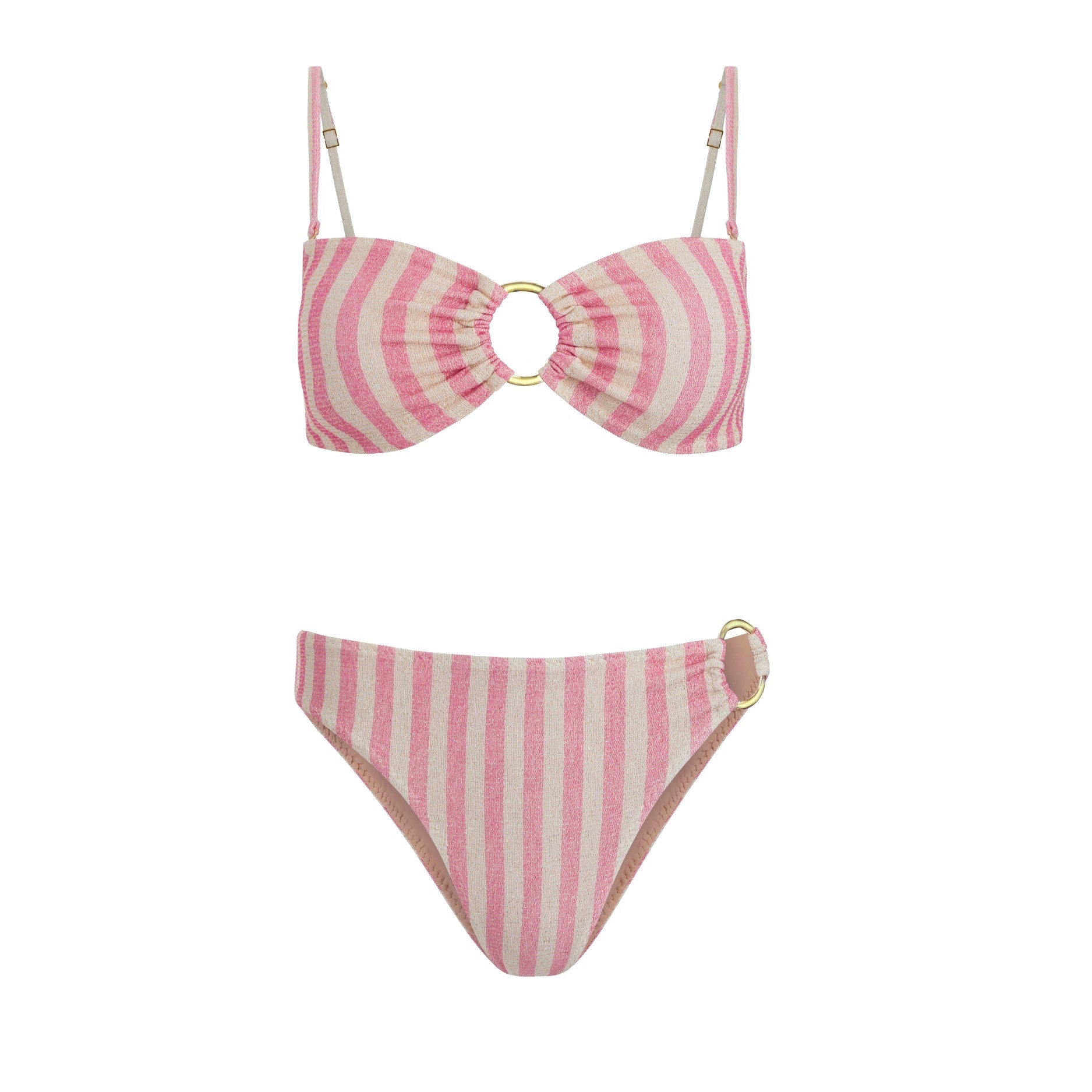Cristalle Bikini Bandeau Top by Acqua de Luxe Beachwear