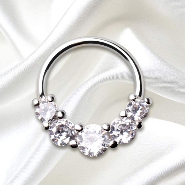 316L Stainless Steel Grand Cubic Seamless Ring