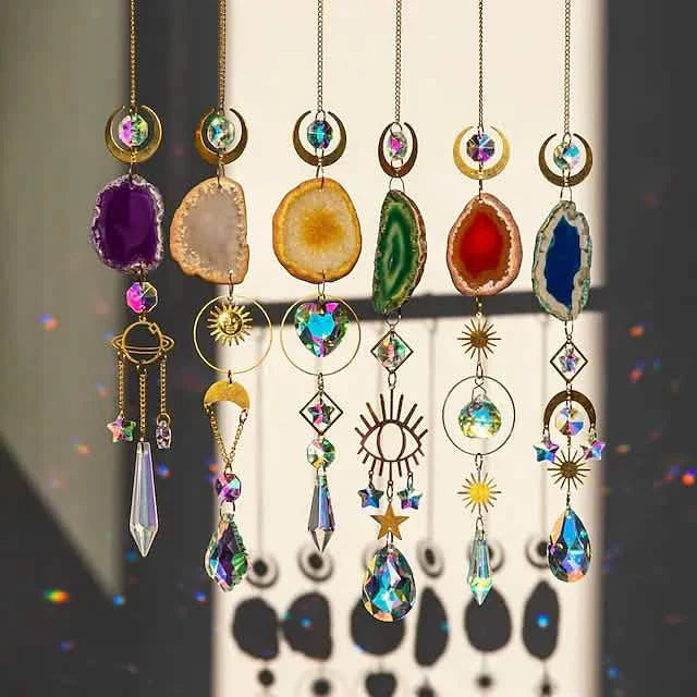 Crystal Sun Catcher Pendant Wind Chime Home Decor by DailySale