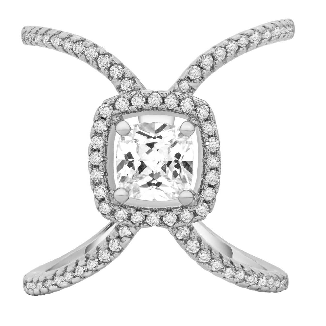 Cushion Halo X Ring by DailySale