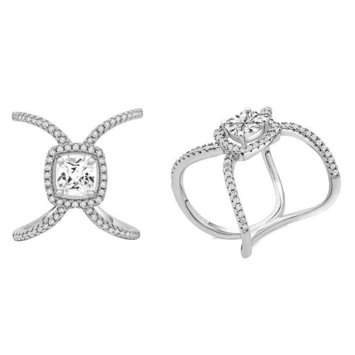 Cushion Halo X Ring by DailySale