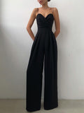 Full Size Spaghetti Strap Wide Leg Jumpsuit