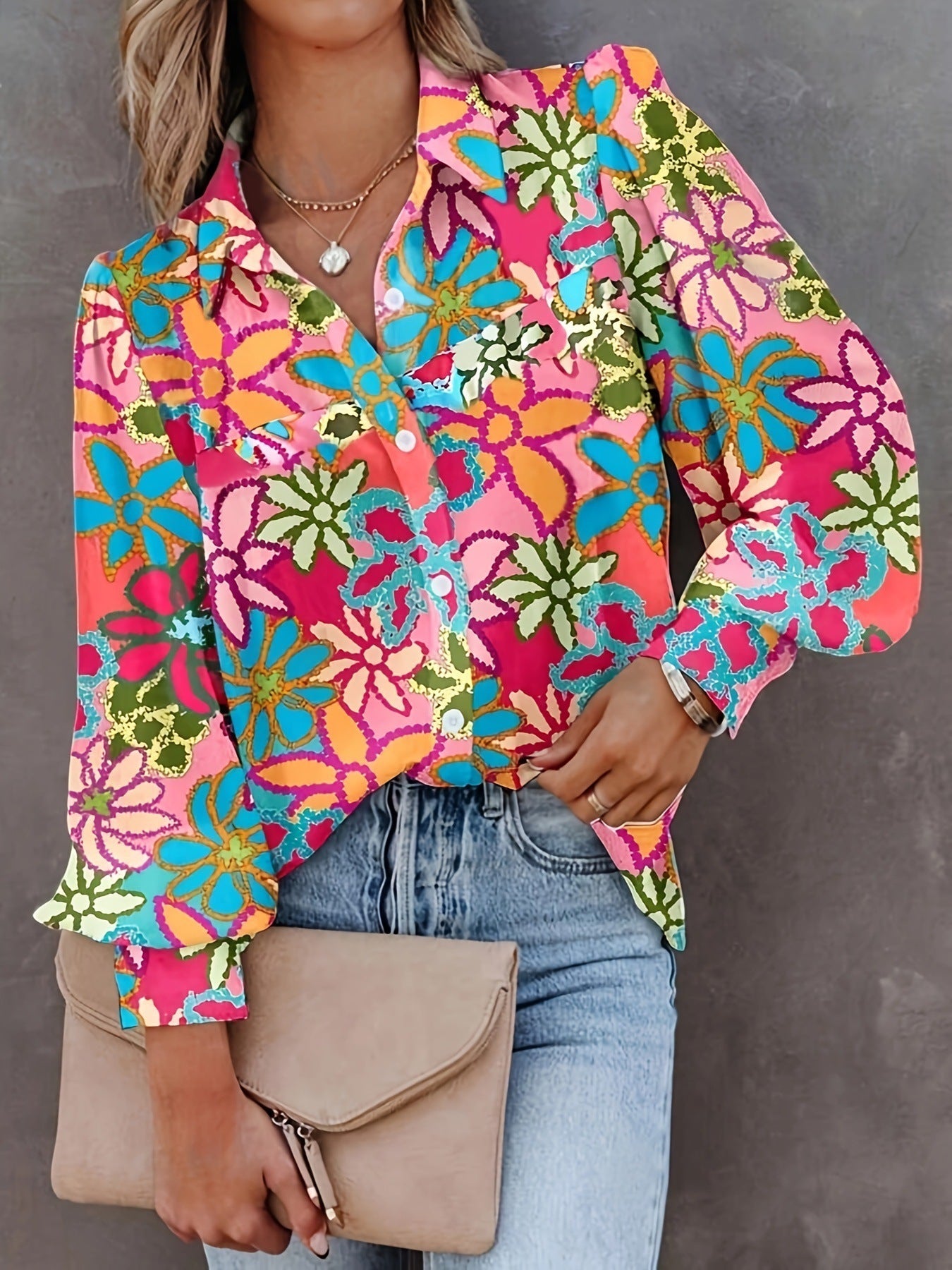 Women's Fashion Casual All-match Short-sleeved Shirt