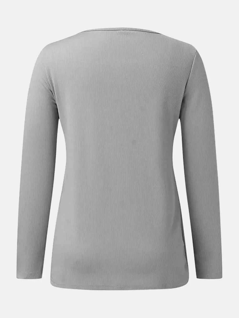 Full Size Scoop Neck Long Sleeve T Shirt