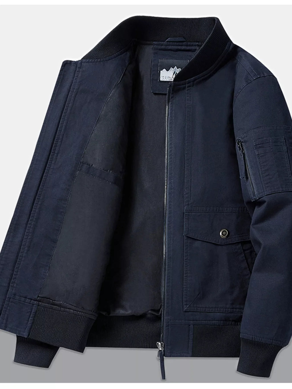 Men's Plus Size Casual Lightweight Bomber Jacket
