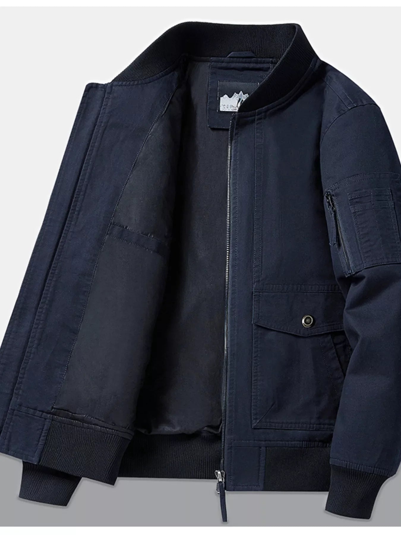 Men's Plus Size Casual Lightweight Bomber Jacket