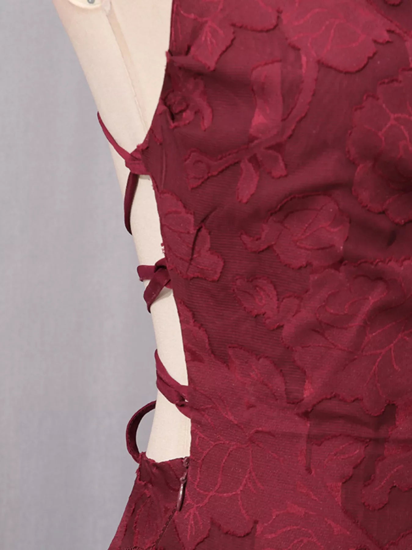 Lace Spaghetti Strap Maxi Dress by Shopiebay