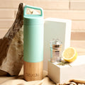 Saint Elias - Bamboo and Stainless Steel Thermos Bottle 530 ml - Goddess Imports Marketplace