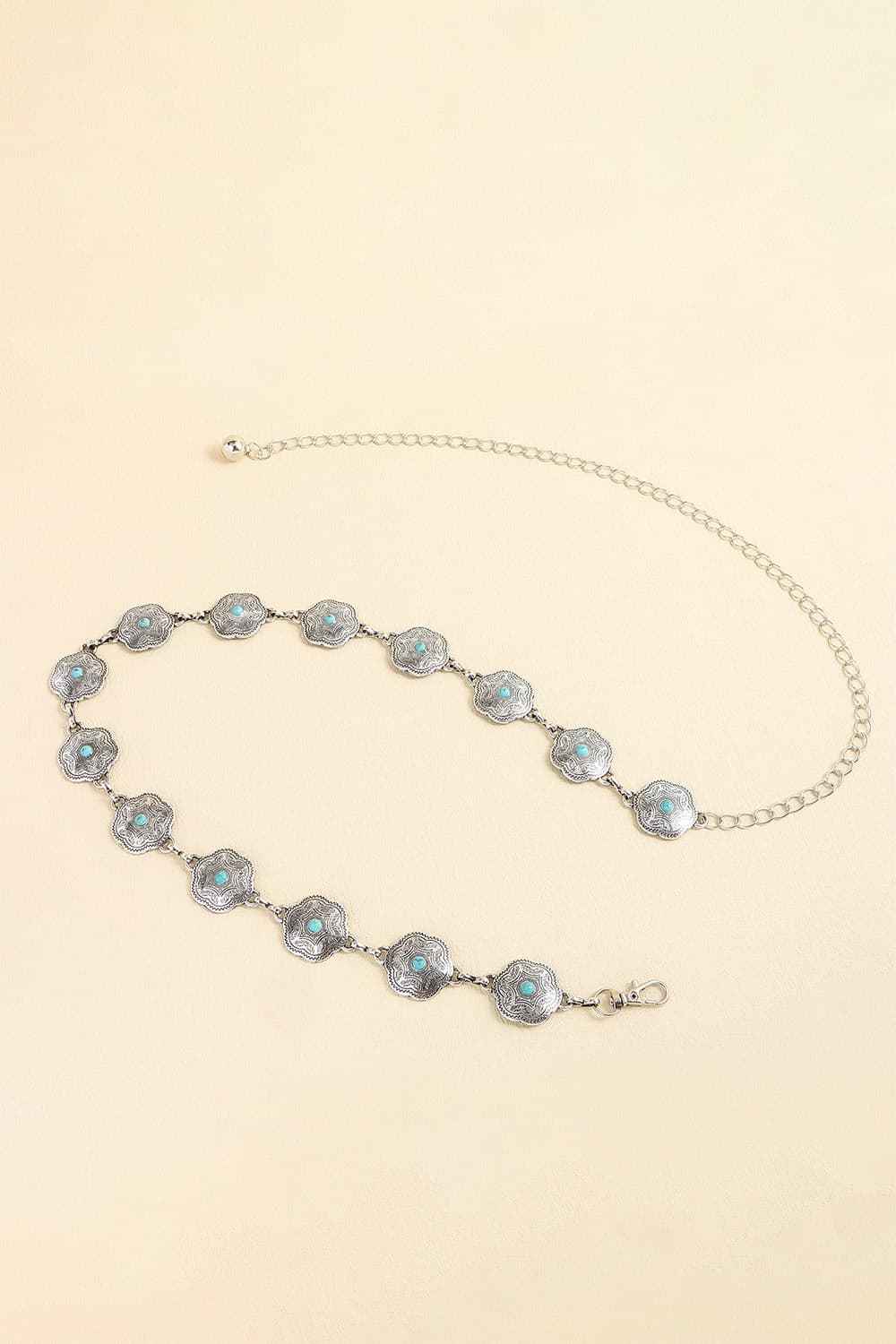 Vintage Turquoise Alloy Belt