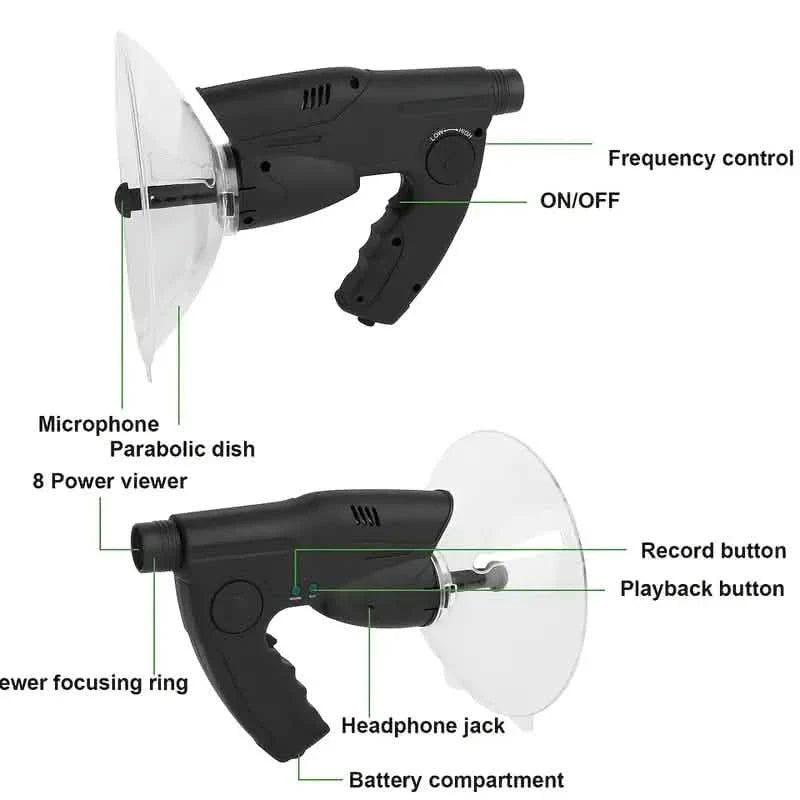 Bird Listening Device with 8x Zoom & Headphones by DailySale