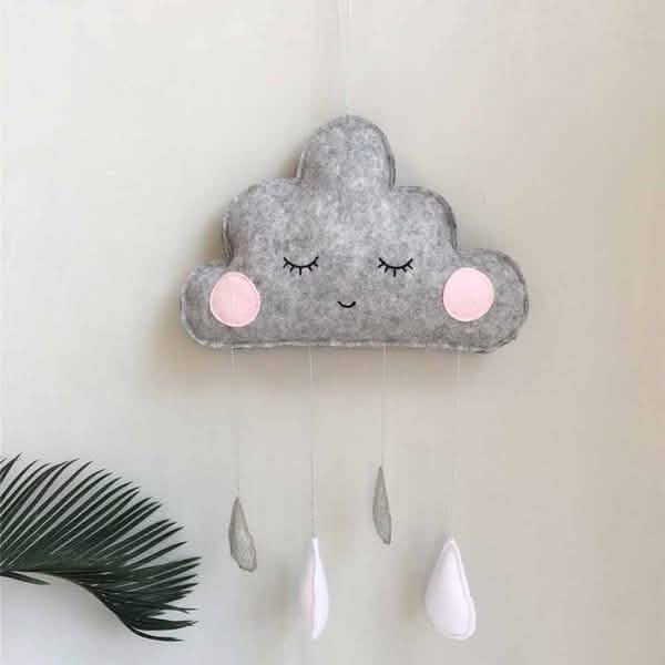 Decorative Cloud Felt Raindrop Pendant by DailySale