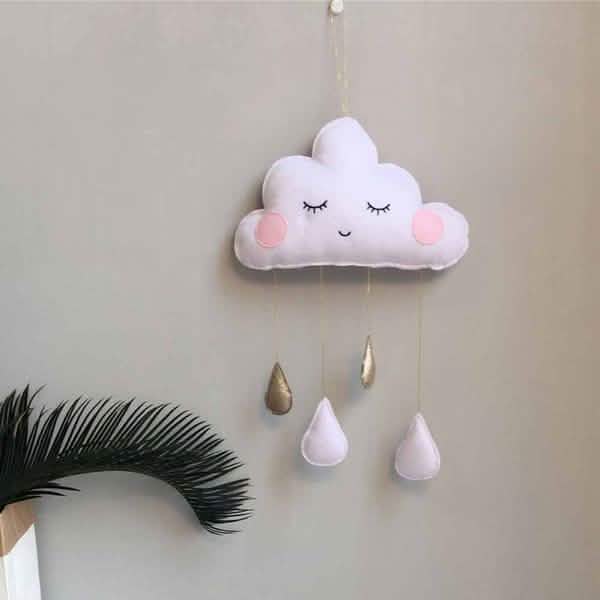 Decorative Cloud Felt Raindrop Pendant by DailySale