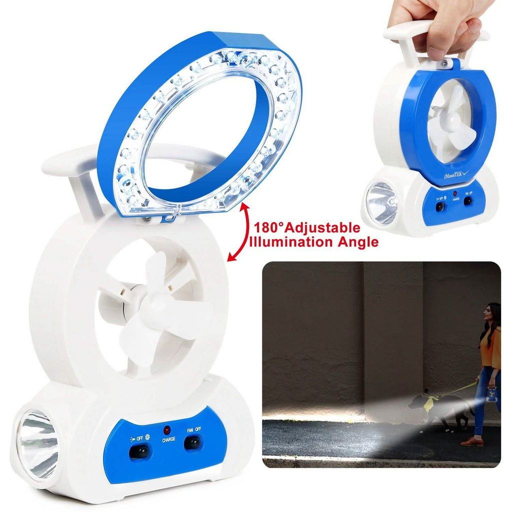 Desk Cooling Fan with 180 Degree Adjustable LED Lamp by DailySale