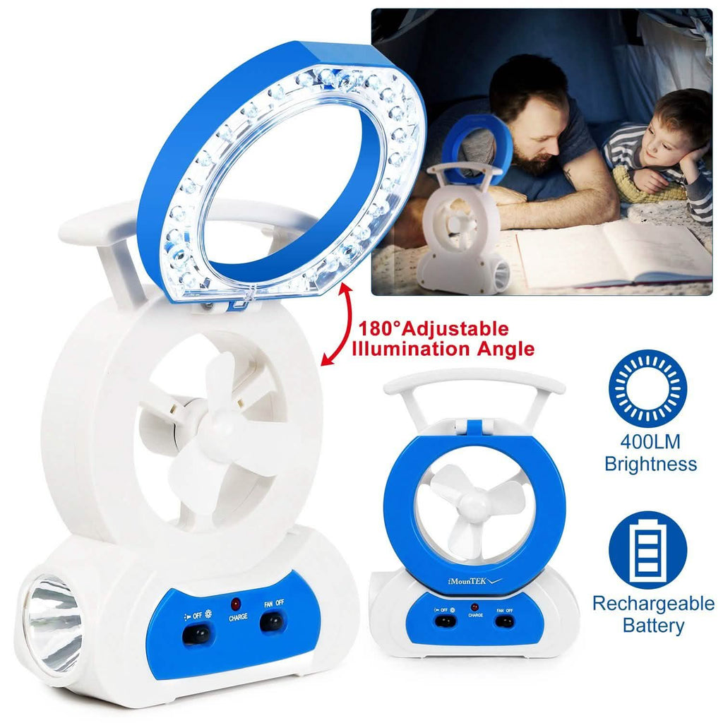 Desk Cooling Fan with 180 Degree Adjustable LED Lamp by DailySale