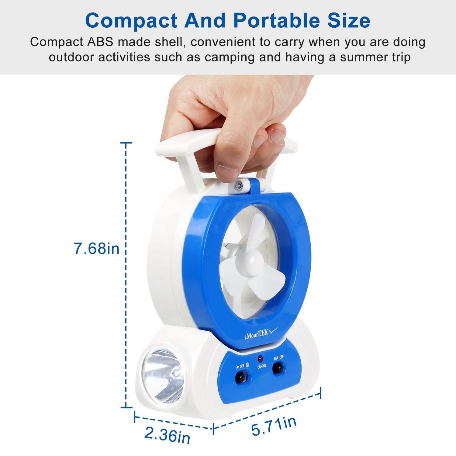 Desk Cooling Fan with 180 Degree Adjustable LED Lamp by DailySale