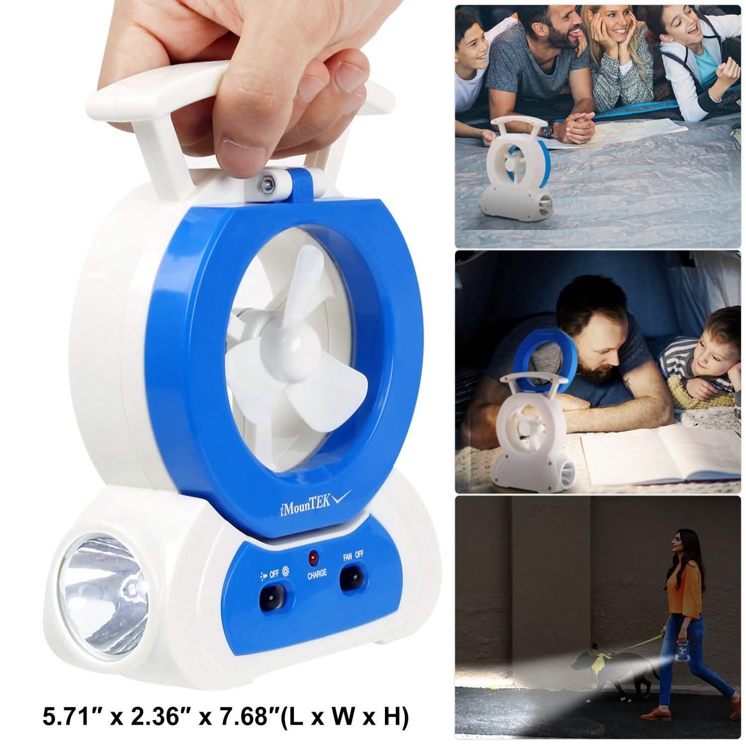 Desk Cooling Fan with 180 Degree Adjustable LED Lamp by DailySale