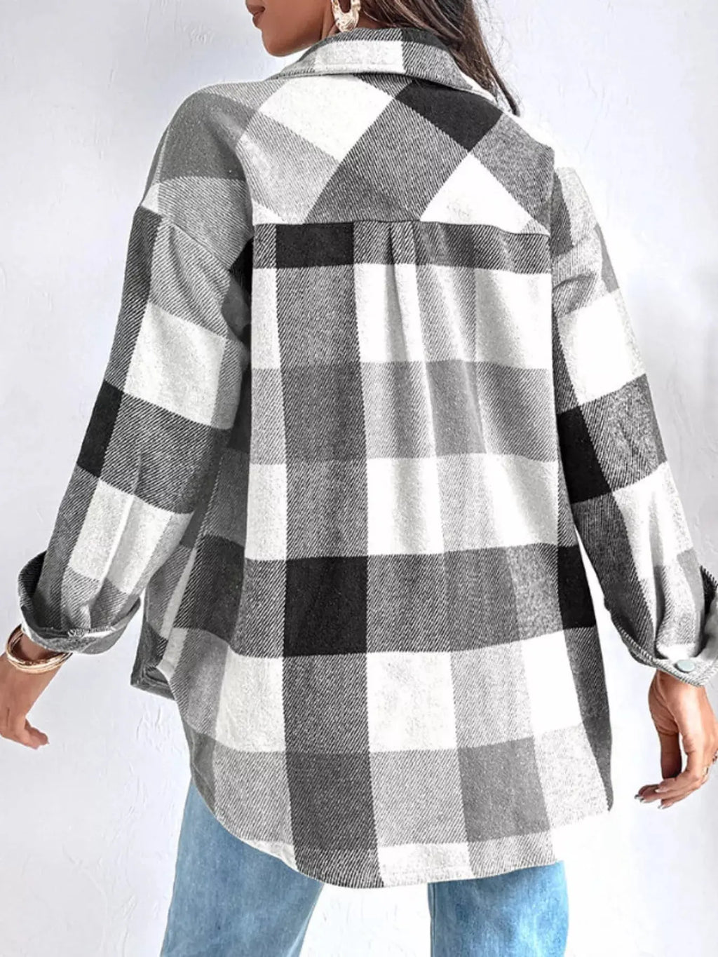 Plaid Button Up Long Sleeve Shirt