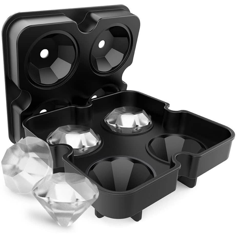 Diamond Flexible Silicone Ice Cube Mold Tray by DailySale