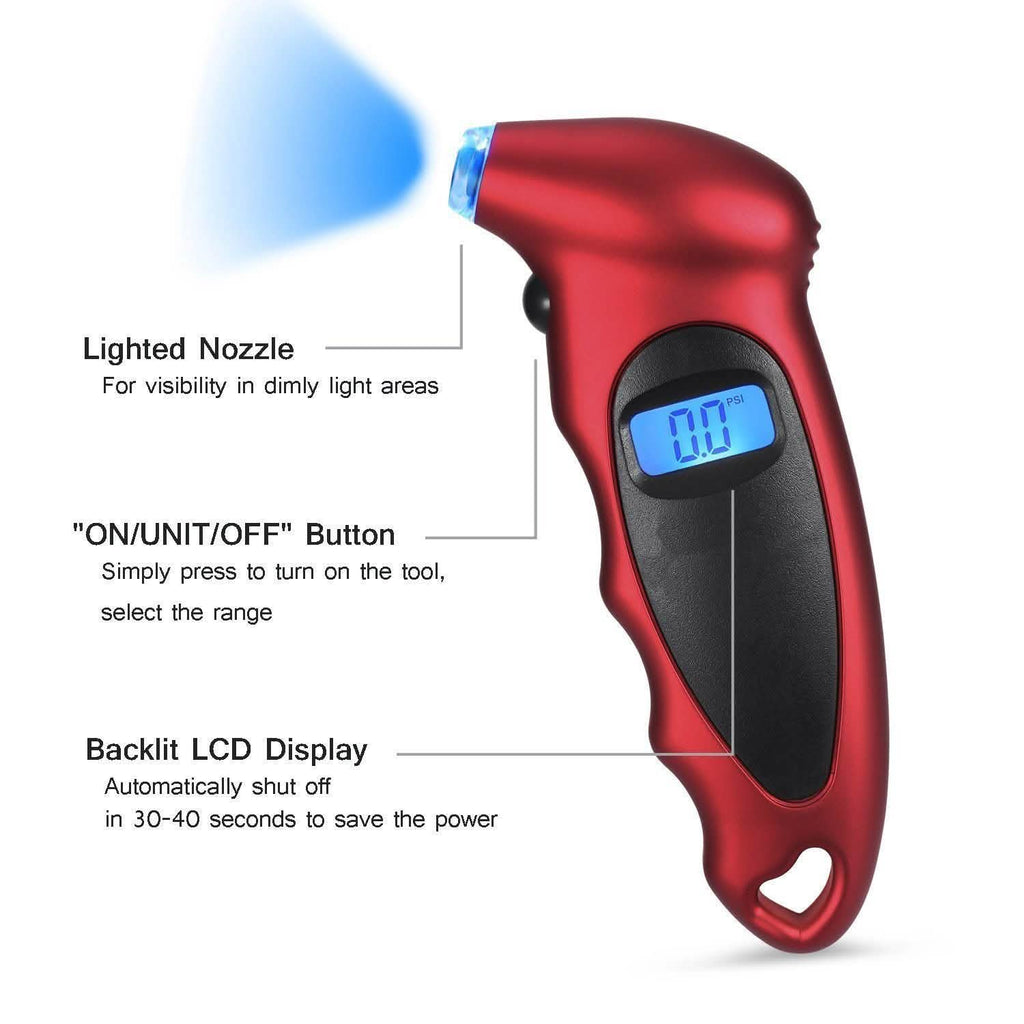 Digital Tire Pressure Gauge 150 PSI 4 Settings by DailySale