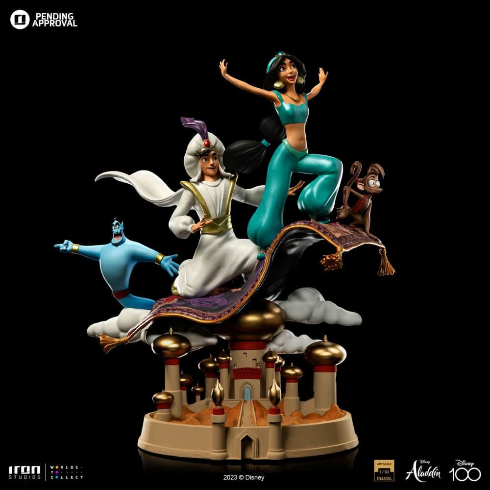Statue Aladdin and Jasmine Deluxe - Disney 100th - Aladdin - Art Scale 1/10 - Iron Studios - Goddess Imports Marketplace