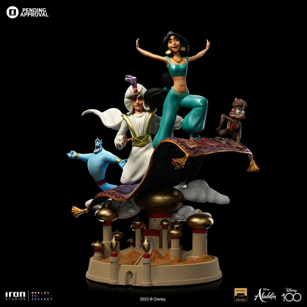 Statue Aladdin and Jasmine Deluxe - Disney 100th - Aladdin - Art Scale 1/10 - Iron Studios - Goddess Imports Marketplace