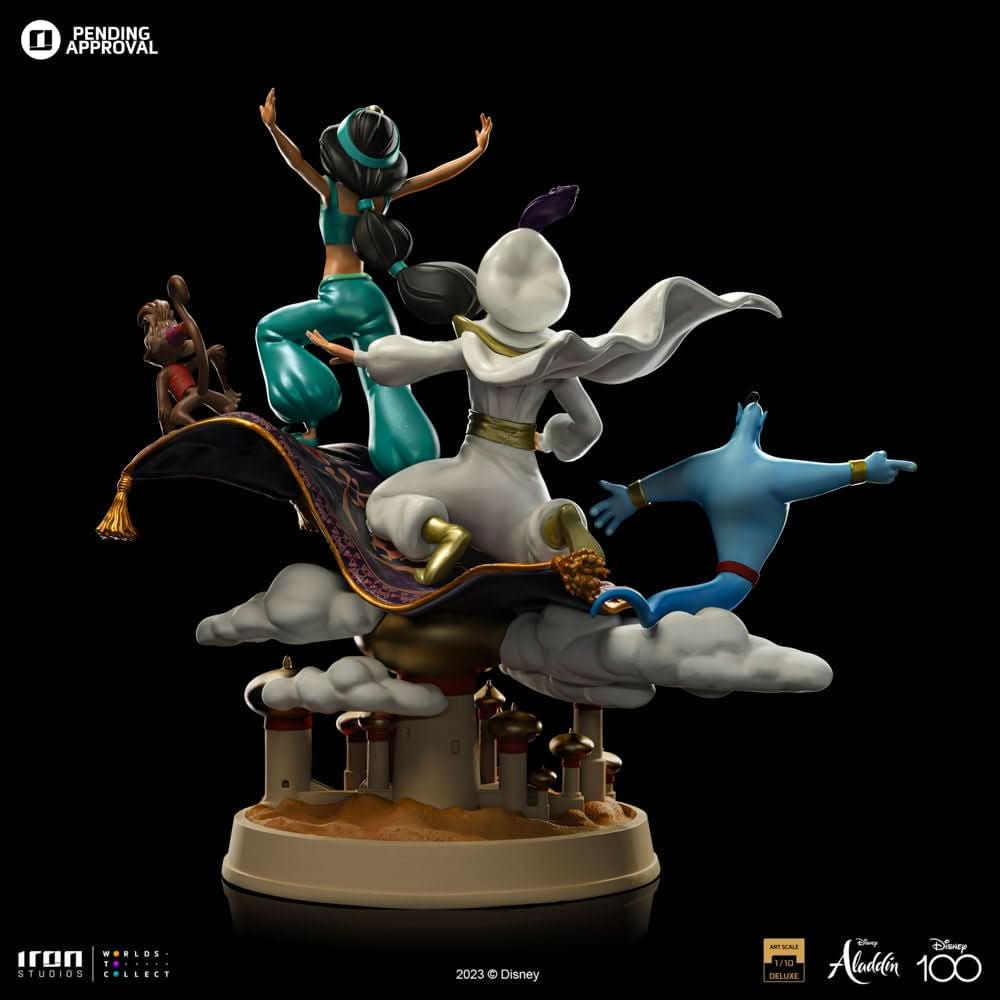 Statue Aladdin and Jasmine Deluxe - Disney 100th - Aladdin - Art Scale 1/10 - Iron Studios - Goddess Imports Marketplace