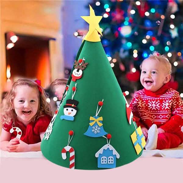 DIY 3D Felt Christmas Tree Upgraded Toddler Christmas Tree by DailySale