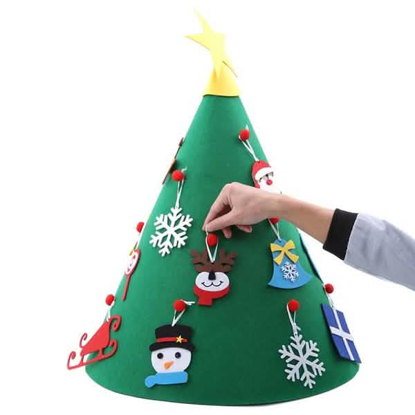 DIY 3D Felt Christmas Tree Upgraded Toddler Christmas Tree by DailySale