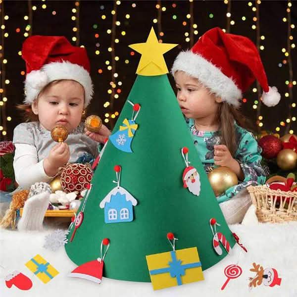 DIY 3D Felt Christmas Tree Upgraded Toddler Christmas Tree by DailySale