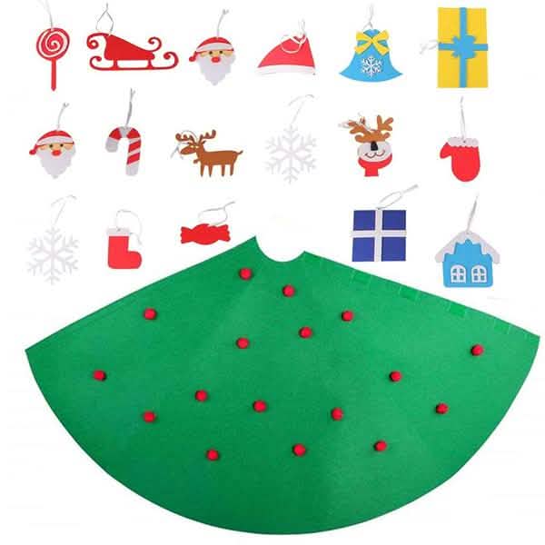 DIY 3D Felt Christmas Tree Upgraded Toddler Christmas Tree by DailySale