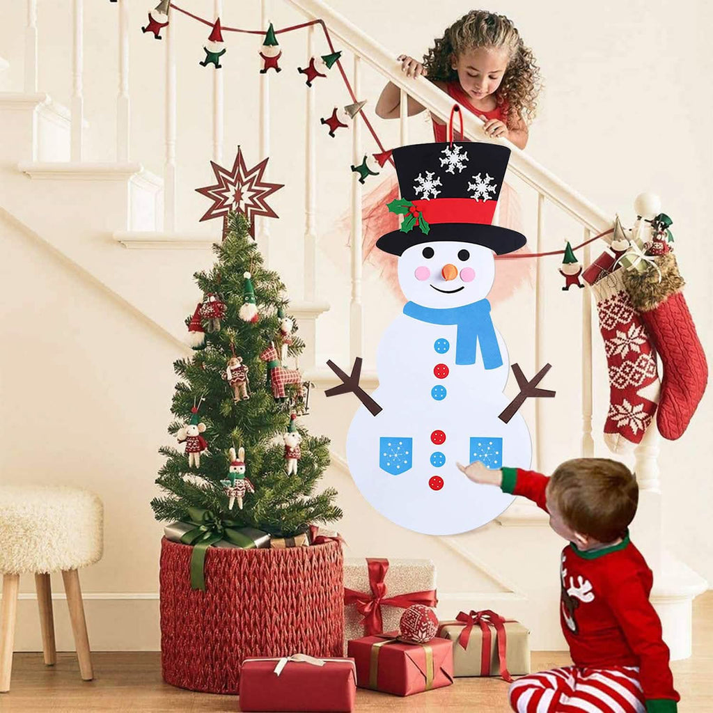 DIY Felt Christmas Hanging Decorations Kits with 54 Piece Detachable Ornaments by DailySale