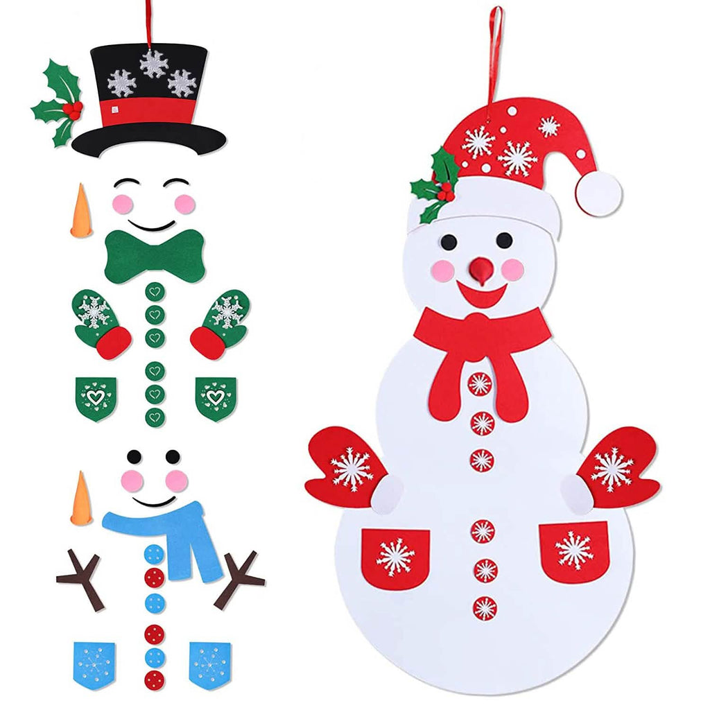 DIY Felt Christmas Hanging Decorations Kits with 54 Piece Detachable Ornaments by DailySale