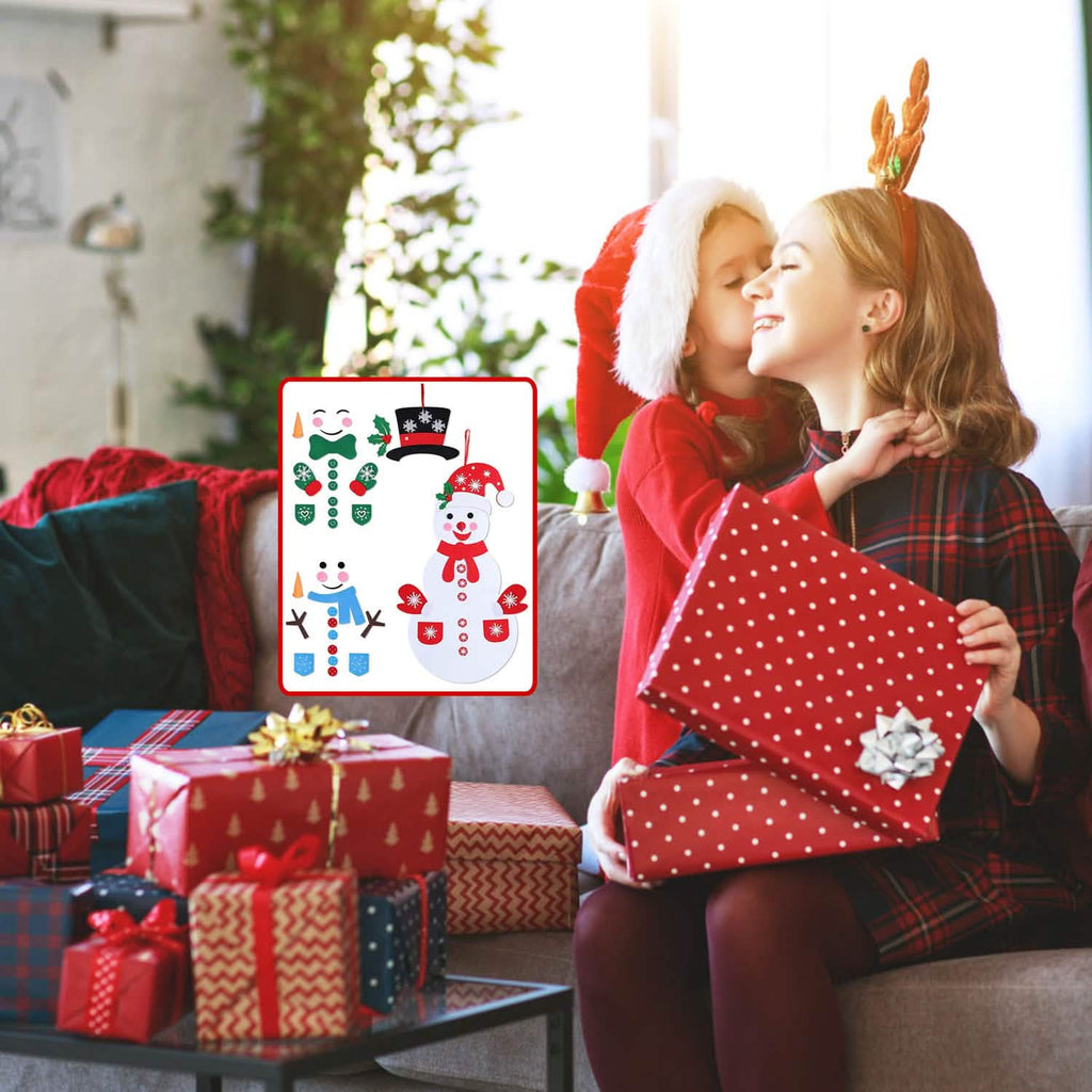 DIY Felt Christmas Hanging Decorations Kits with 54 Piece Detachable Ornaments by DailySale