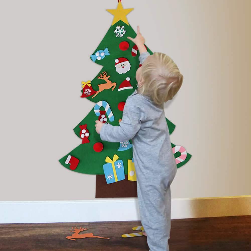 DIY Felt Christmas Tree Set with Ornaments by DailySale
