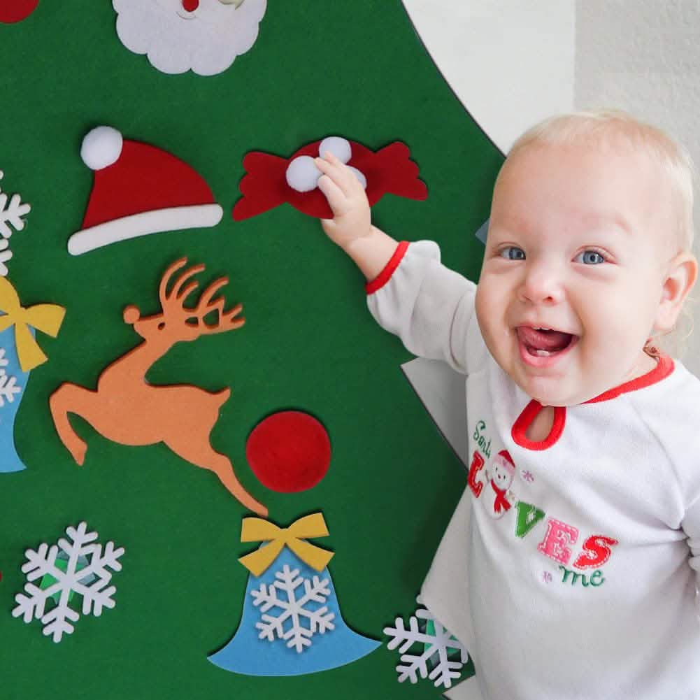 DIY Felt Christmas Tree Set with Ornaments by DailySale