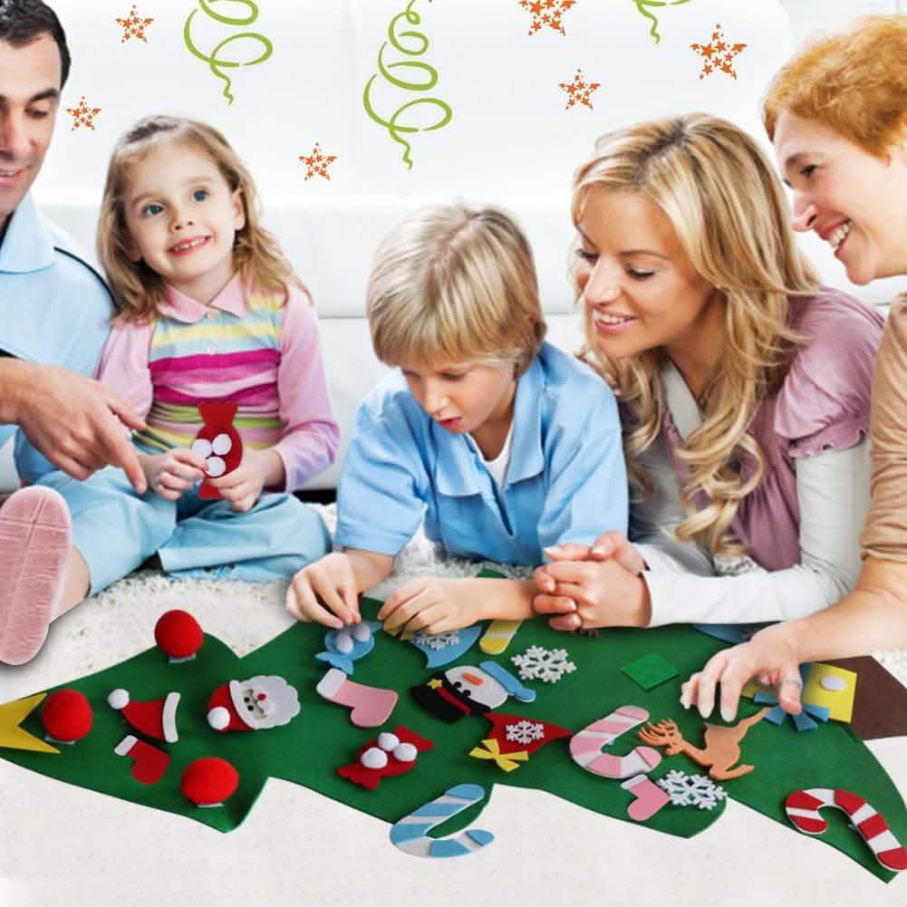 DIY Felt Christmas Tree Set with Ornaments by DailySale