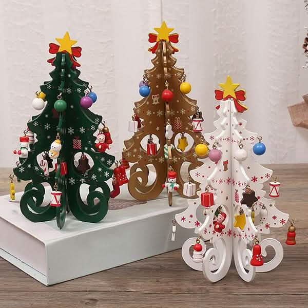 DIY Stereo Wooden Christmas Tree - Christmas Decoration Ornaments by DailySale