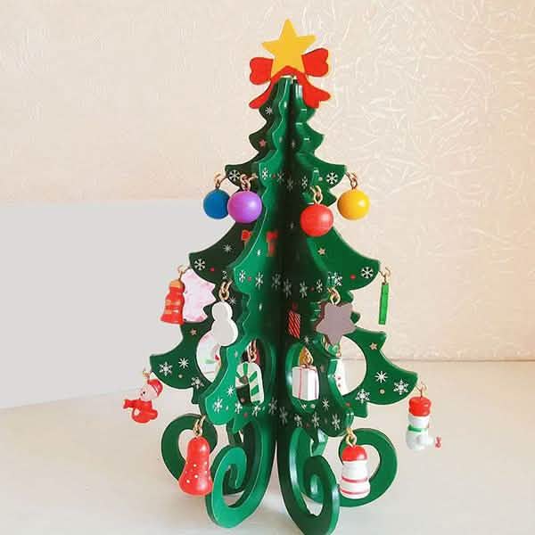 DIY Stereo Wooden Christmas Tree - Christmas Decoration Ornaments by DailySale