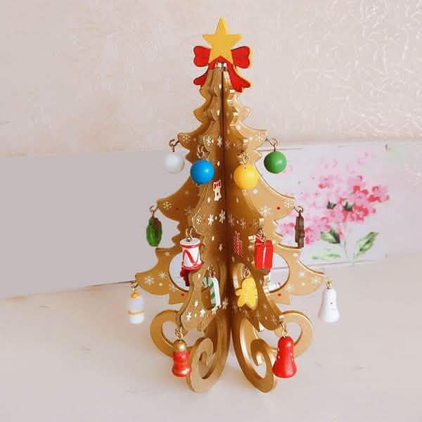DIY Stereo Wooden Christmas Tree - Christmas Decoration Ornaments by DailySale