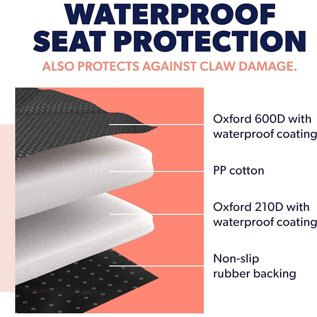 Dog Rear Seat Cover Protector Waterproof Anti-Scratch Anti-Slip Hammock by DailySale