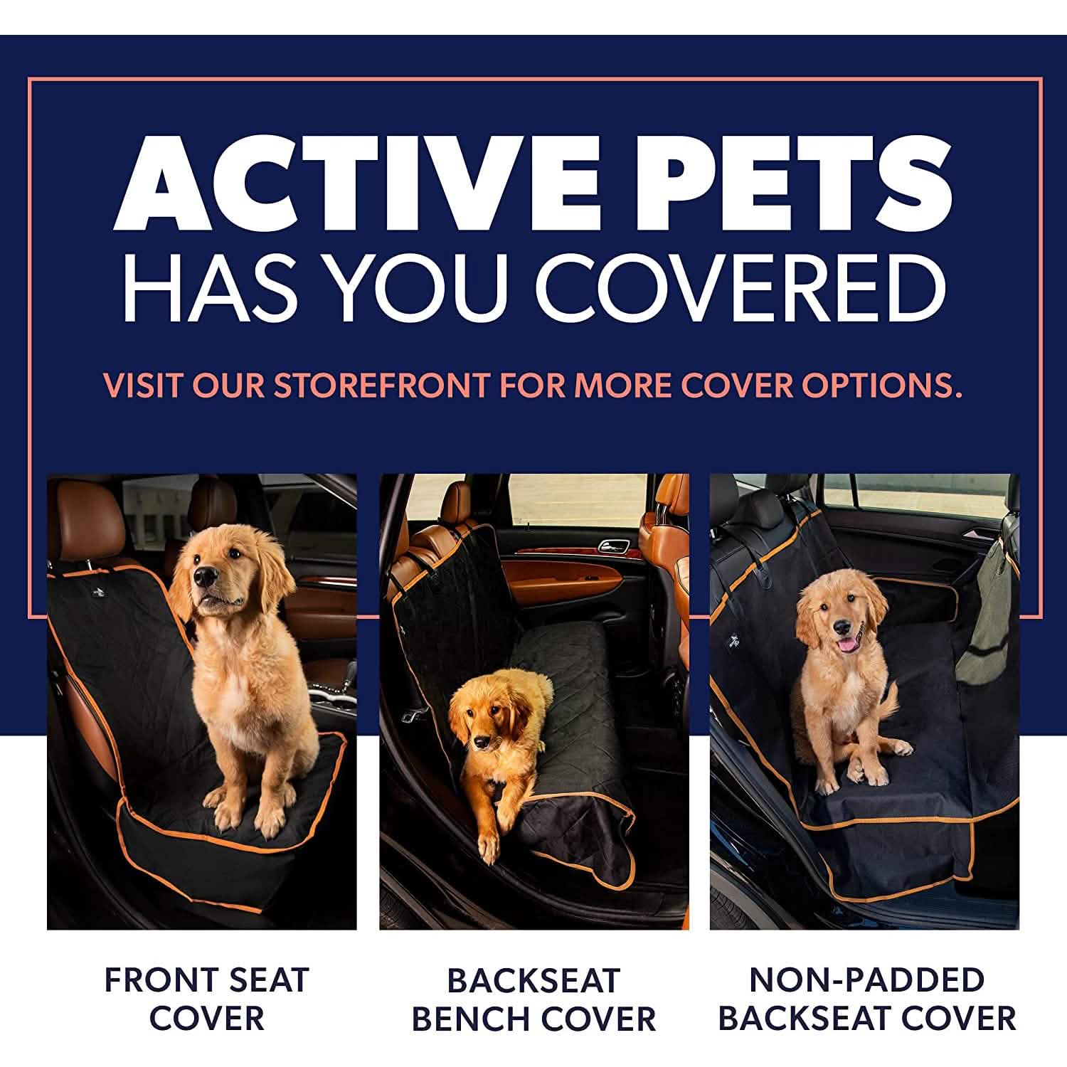 Dog Rear Seat Cover Protector Waterproof Anti-Scratch Anti-Slip Hammock by DailySale