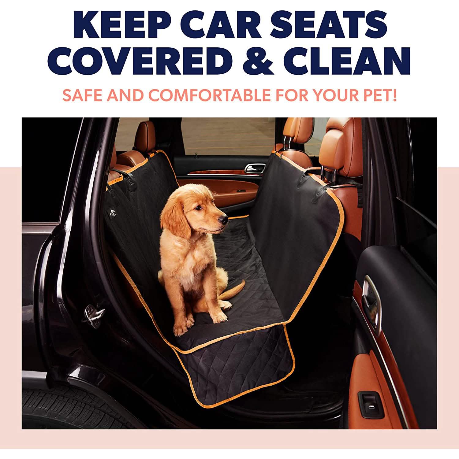 Dog Rear Seat Cover Protector Waterproof Anti-Scratch Anti-Slip Hammock by DailySale