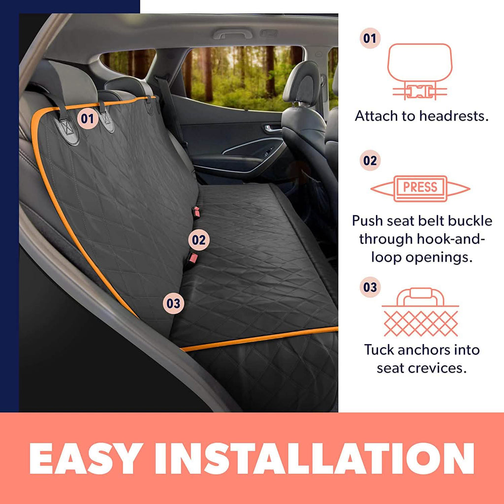 Dog Rear Seat Cover Protector Waterproof Anti-Scratch Anti-Slip Hammock by DailySale