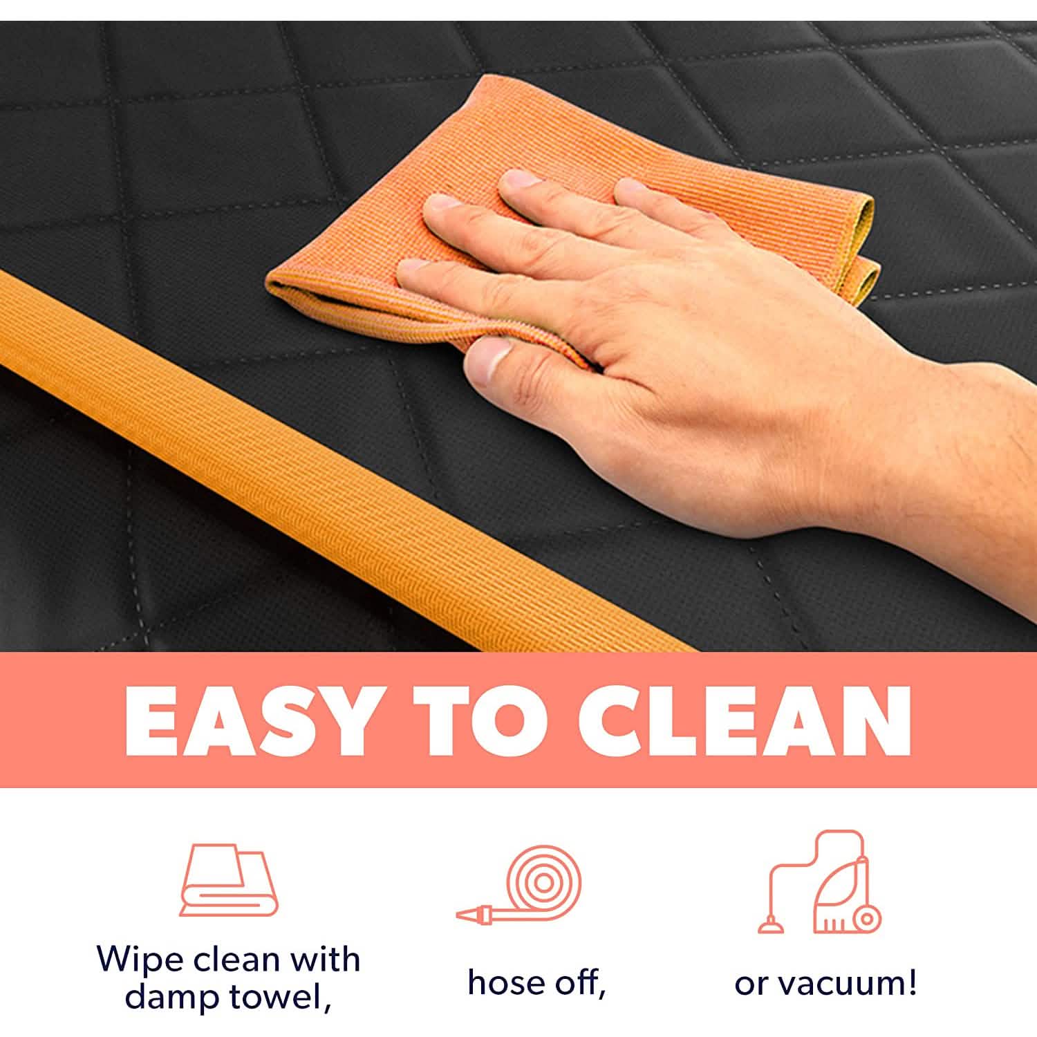 Dog Rear Seat Cover Protector Waterproof Anti-Scratch Anti-Slip Hammock by DailySale