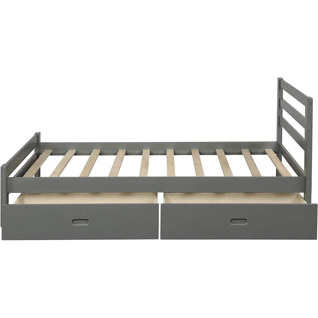 Platform Bed with Two Storage Drawers by DailySale